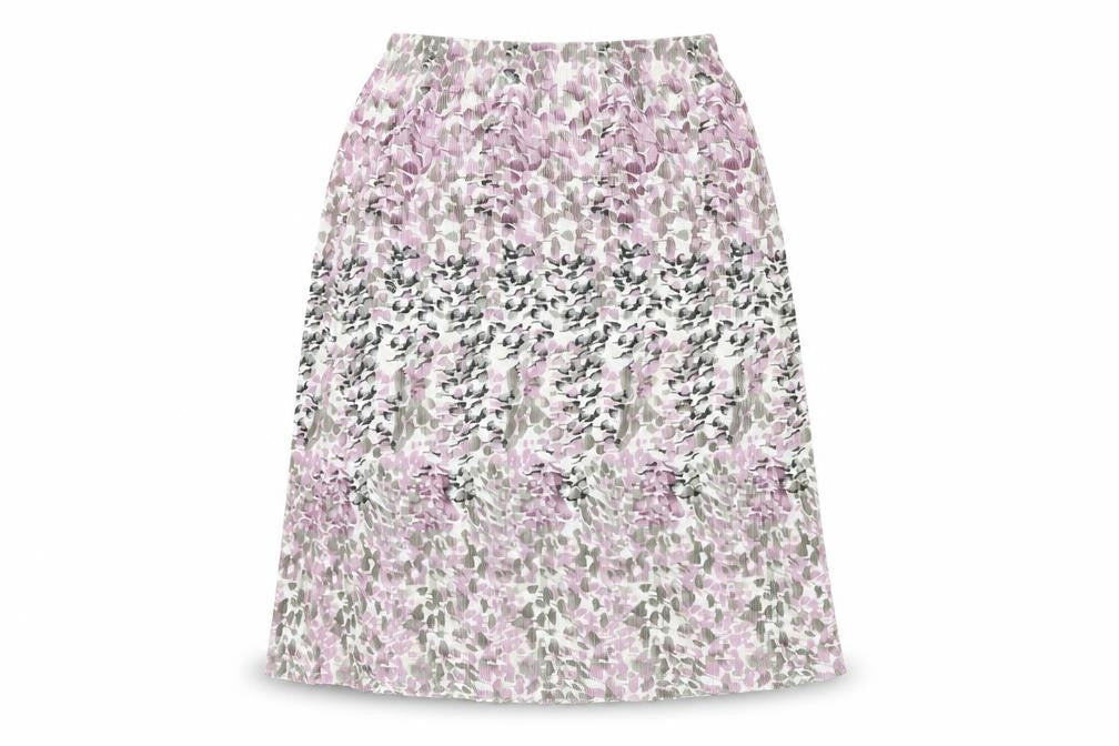 Damart Women’s Multicoloured Floral Pleated Midi Skirt Size S