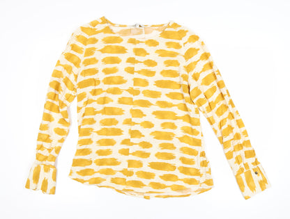 Womens UK Size 10 NEXT Yellow Casual Blouse