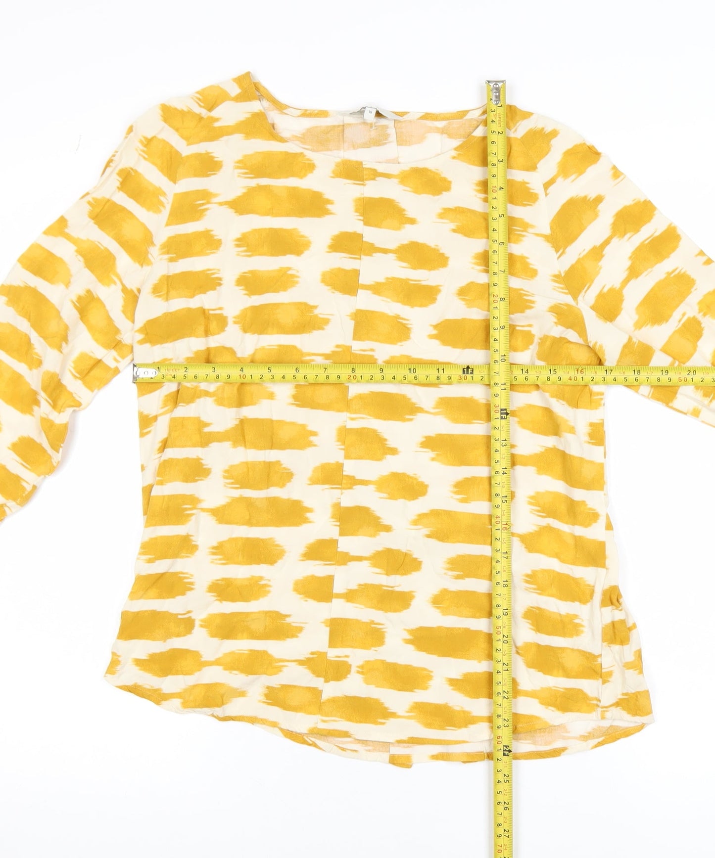 Womens UK Size 10 NEXT Yellow Casual Blouse