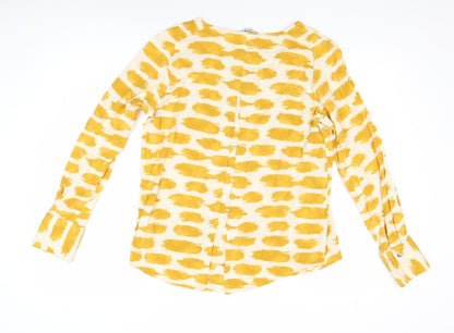Womens UK Size 10 NEXT Yellow Casual Blouse