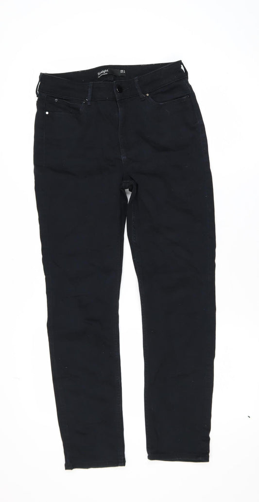 Womens UK Size 8 Dunnes Stores Regular Fit Straight Black Jeans