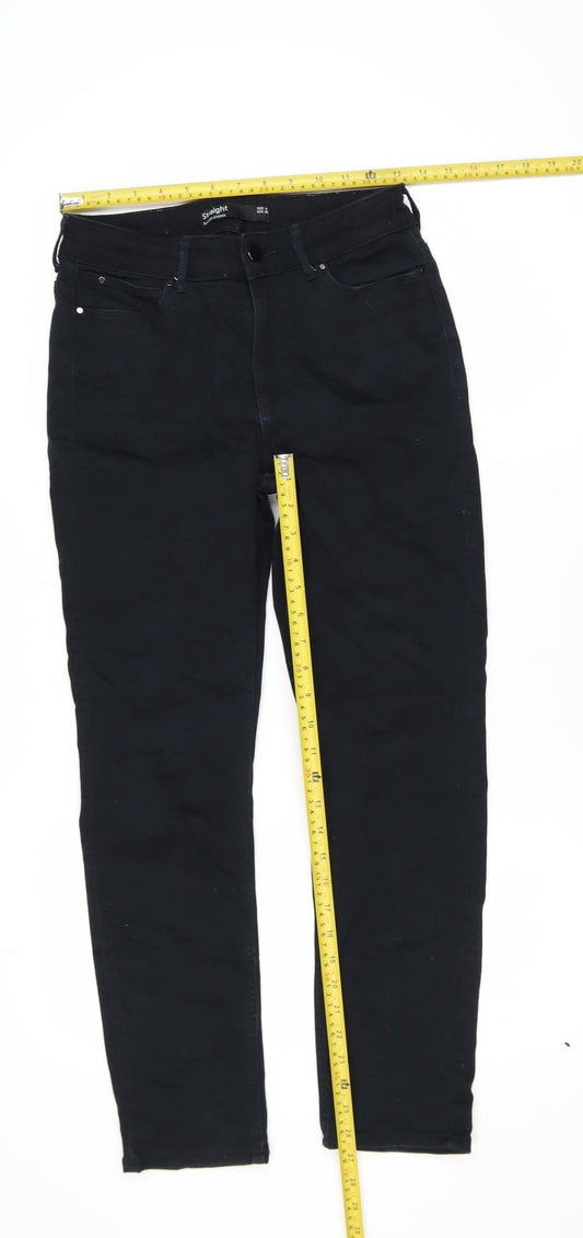 Womens UK Size 8 Dunnes Stores Regular Fit Straight Black Jeans