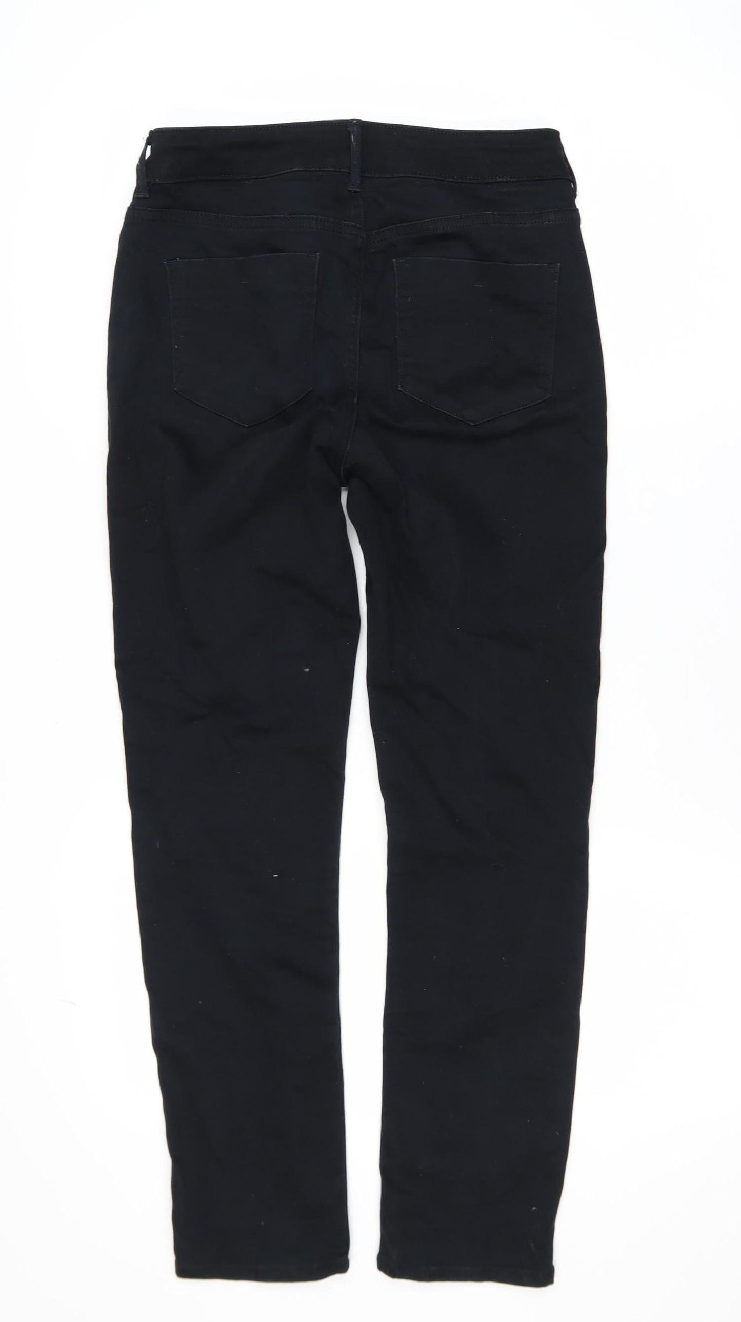 Womens UK Size 8 Dunnes Stores Regular Fit Straight Black Jeans