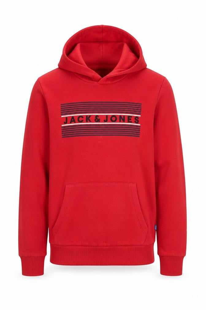 Teens UK Size 164 JACK & JONES Red Pullover Hoodie
