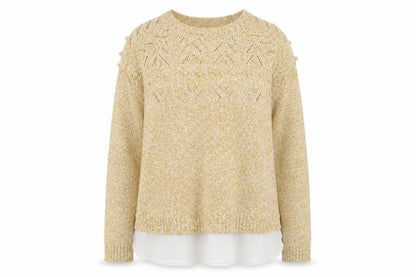 Womens UK Size 12 Springfield Beige Pullover Jumper