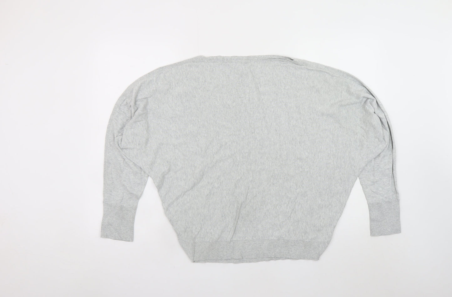 Womens UK Size L AllSaints Grey Cropped Blouse