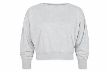 Womens UK Size L AllSaints Grey Cropped Blouse