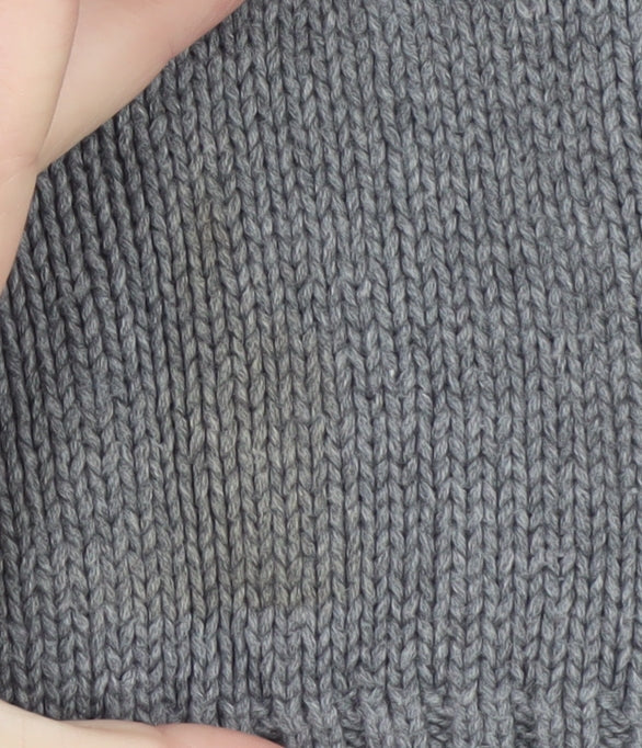 Mens UK Size L Chaps Grey 1/4 Zip Jumper