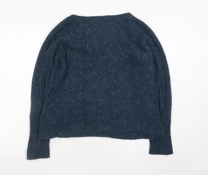 Womens UK Size 12 Mistral Blue Pullover Jumper