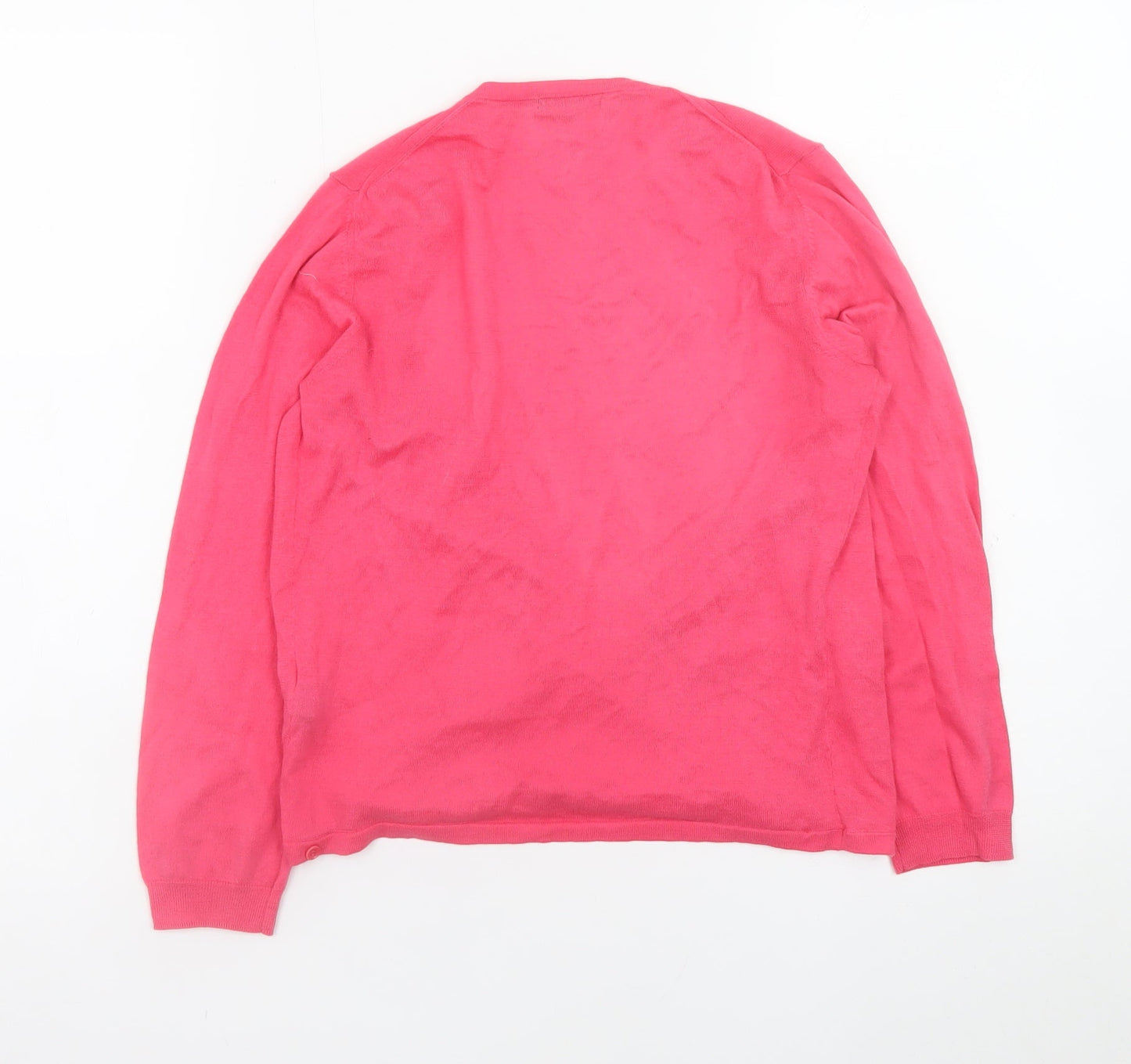 Womens UK Size S Jigsaw Pink Wrap Jumper