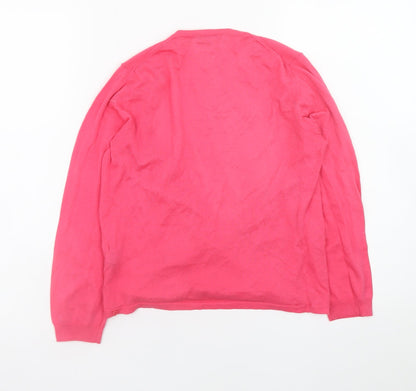 Womens UK Size S Jigsaw Pink Wrap Jumper
