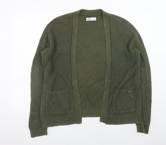 Womens UK Size S Hollister Green Cardigan Jumper