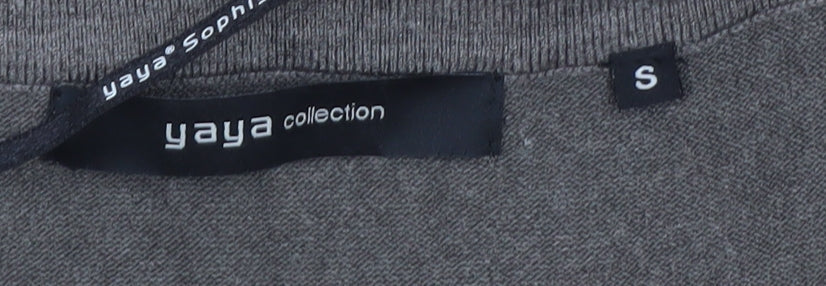 Womens UK Size S YAYA Grey Cardigan Jumper