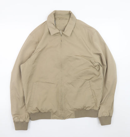 Mens UK Size 40 Daniel Grahame Beige Bomber Jacket