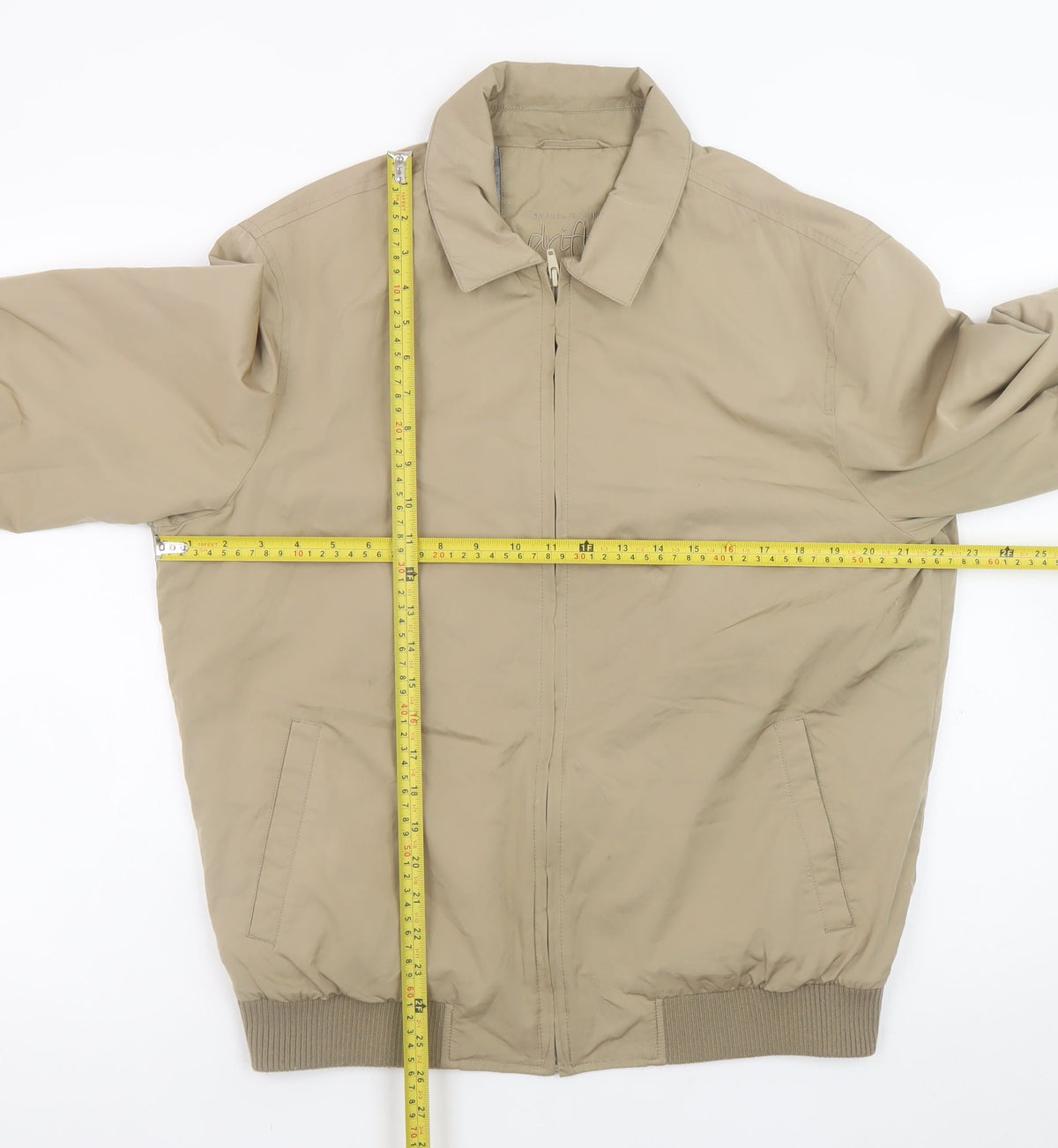 Mens UK Size 40 Daniel Grahame Beige Bomber Jacket