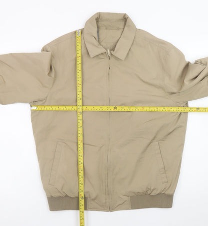 Mens UK Size 40 Daniel Grahame Beige Bomber Jacket