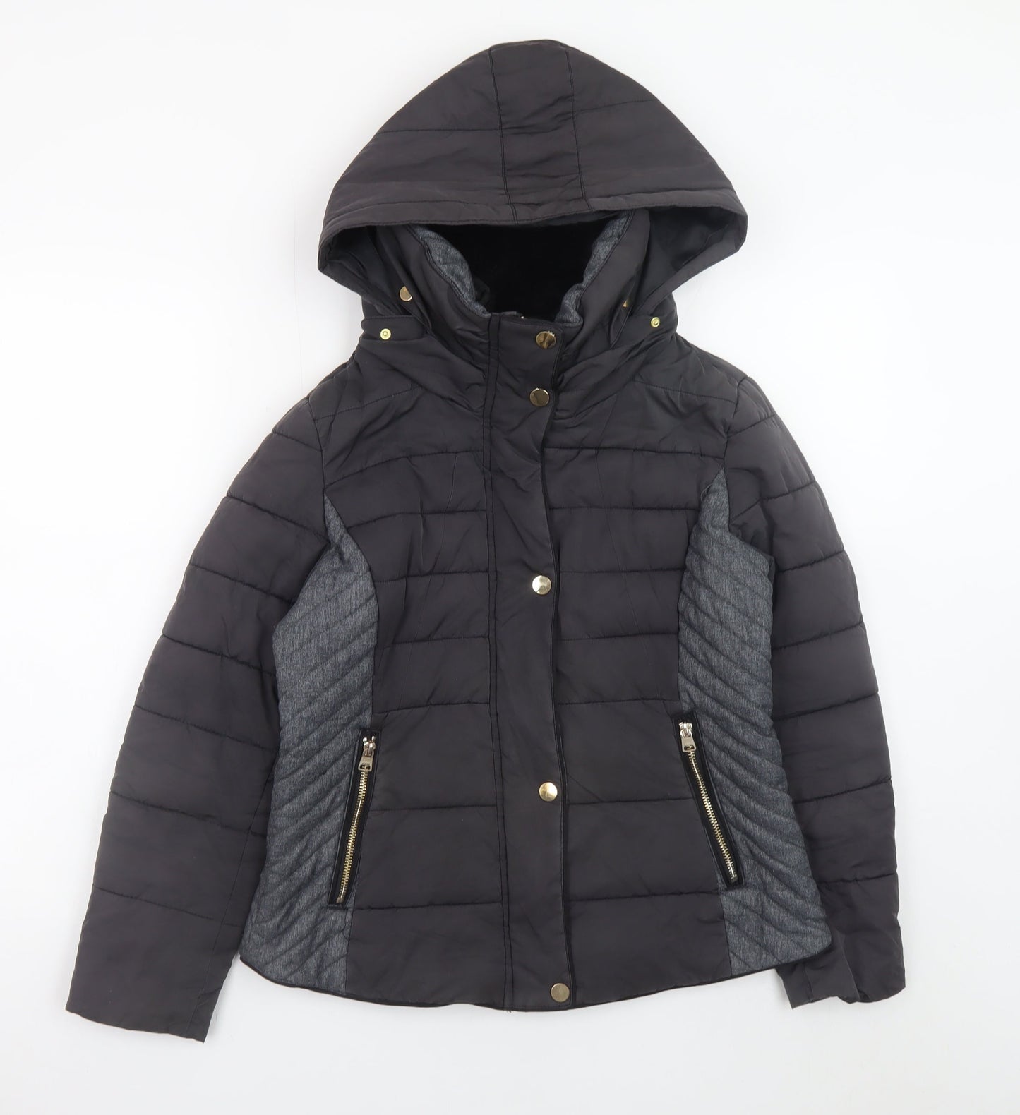 Womens UK Size 12 NEXT Black Puffer Jacket