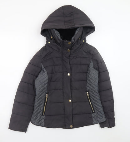 Womens UK Size 12 NEXT Black Puffer Jacket