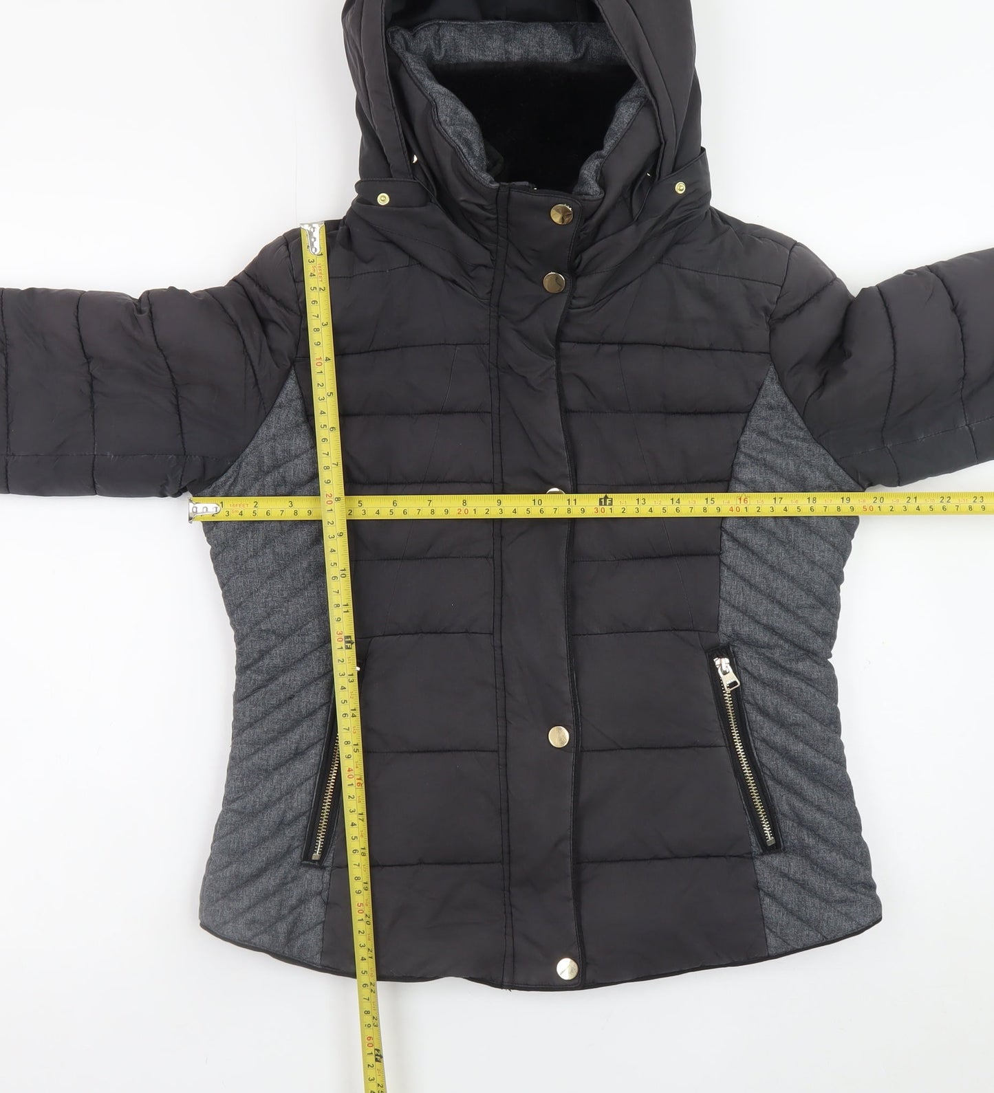 Womens UK Size 12 NEXT Black Puffer Jacket