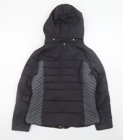 Womens UK Size 12 NEXT Black Puffer Jacket