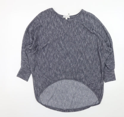 Womens UK Size M Apricot Grey Basic T-Shirt