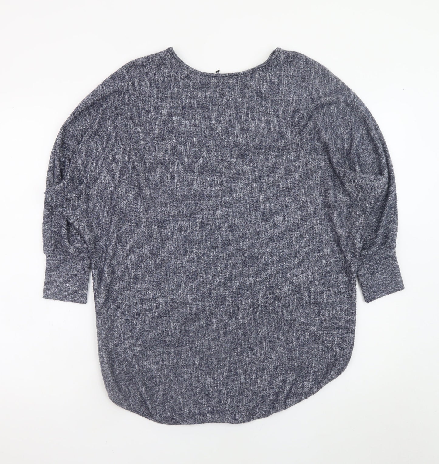 Womens UK Size M Apricot Grey Basic T-Shirt