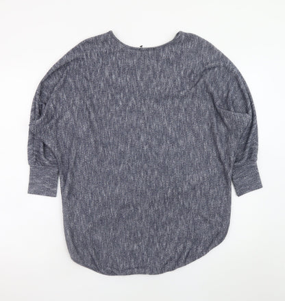 Womens UK Size M Apricot Grey Basic T-Shirt