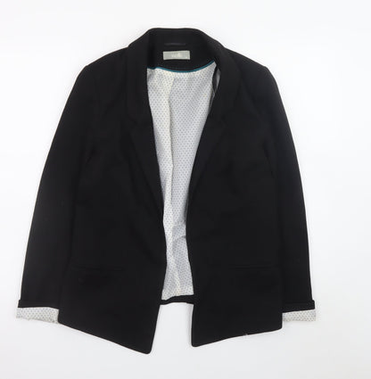 Wallis Women's Black Size 12 Classic Regular Fit Blazer Jacket