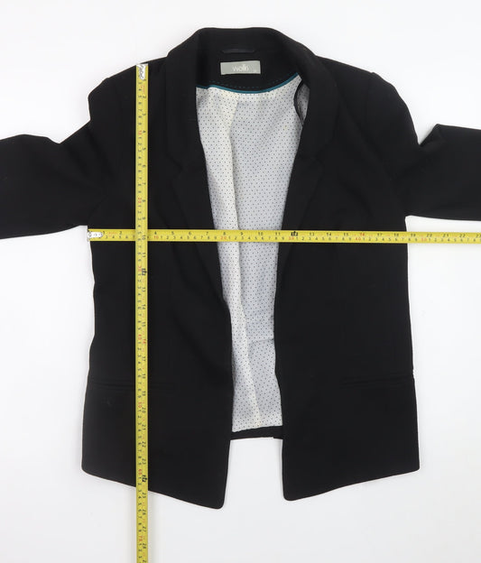 Wallis Women's Black Size 12 Classic Regular Fit Blazer Jacket