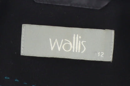 Wallis Women's Black Size 12 Classic Regular Fit Blazer Jacket