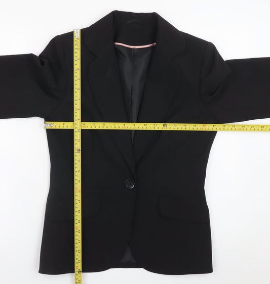Womens UK Size 10 Dorothy Perkins Regular Black Blazer