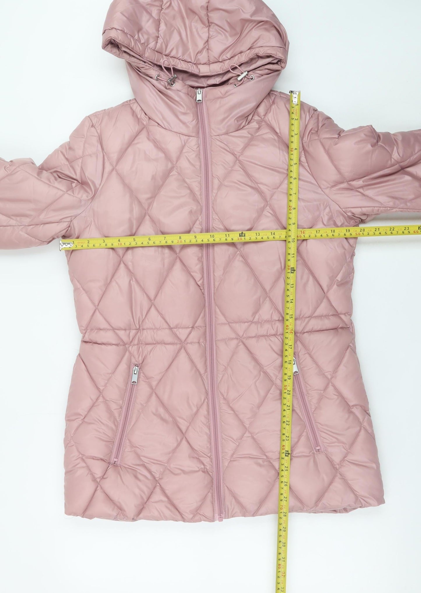Womens UK Size S Andrew Marc Pink Puffer Jacket