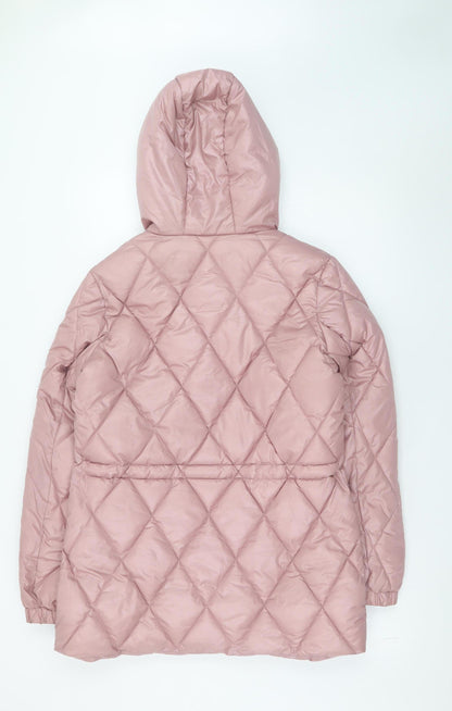 Womens UK Size S Andrew Marc Pink Puffer Jacket