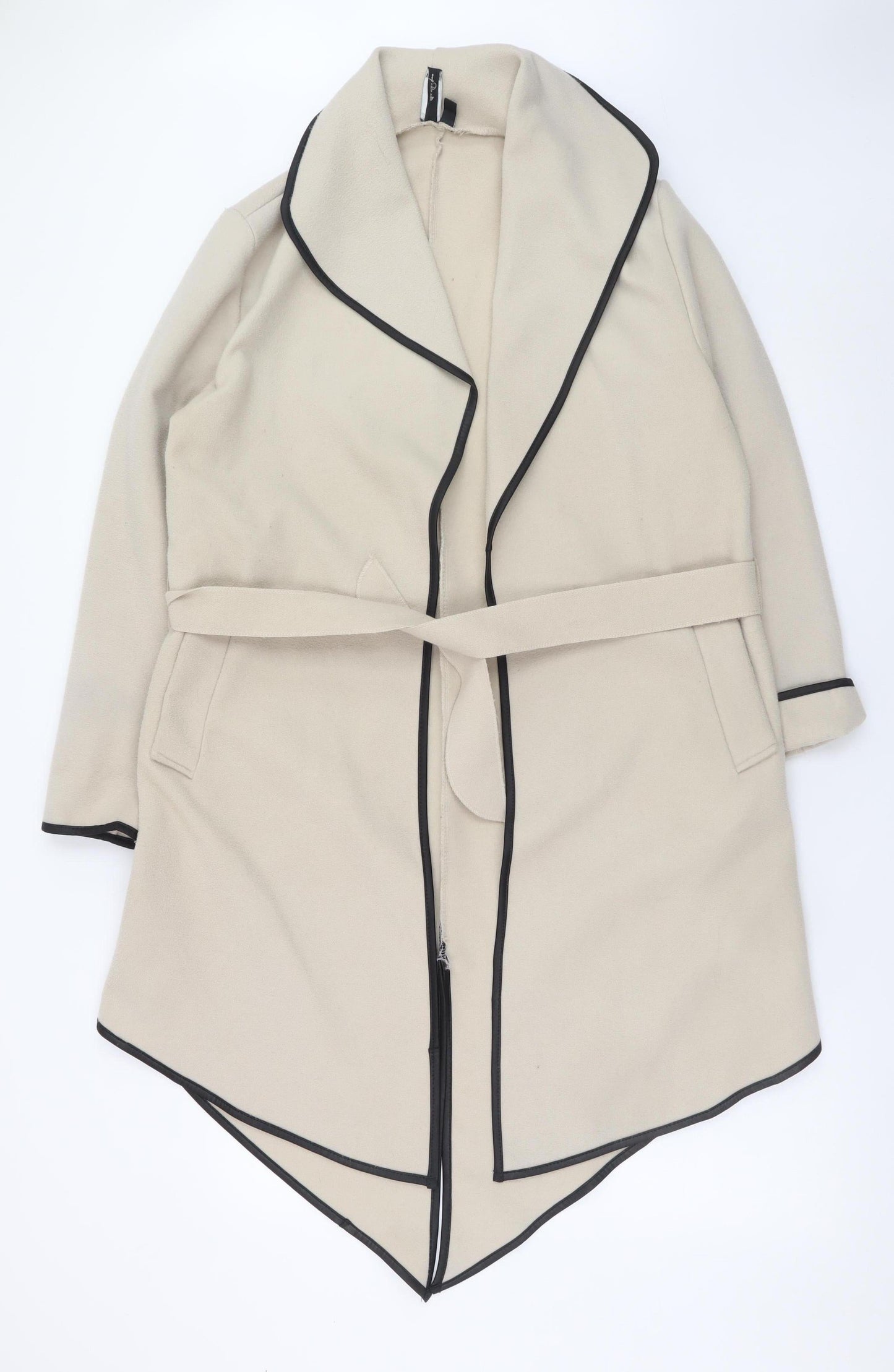 Womens UK Size 8/10 Izabel London Beige Trench Coat