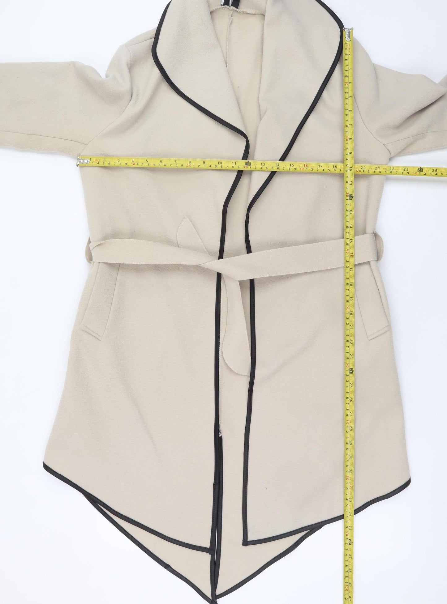 Womens UK Size 8/10 Izabel London Beige Trench Coat