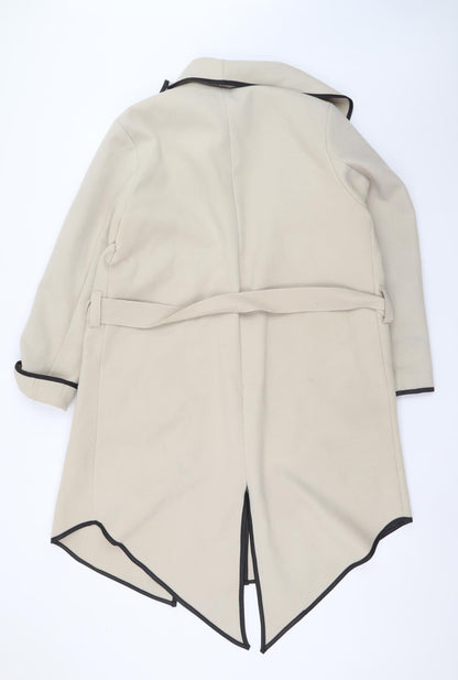 Womens UK Size 8/10 Izabel London Beige Trench Coat
