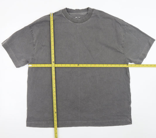 ASOS 4505 Men’s Grey Cotton Relaxed Fit Crew Neck T-Shirt Size L