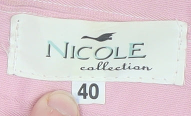 Womens UK Size 12 Nicole Collection Regular Pink Blazer