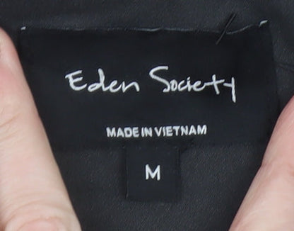 Womens UK Size M Eden Society Black Parka Coat