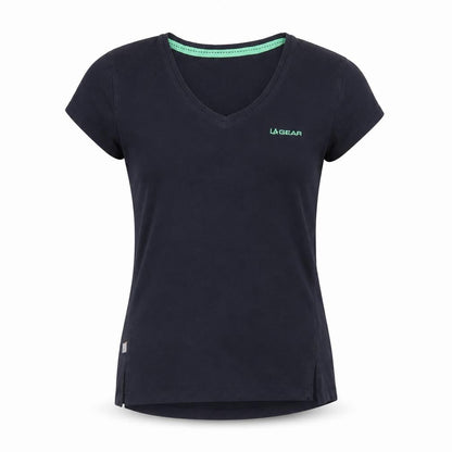 Womens UK Size 12 LA Gear Black Basic T-Shirt
