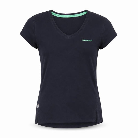 Womens UK Size 12 LA Gear Black Basic T-Shirt
