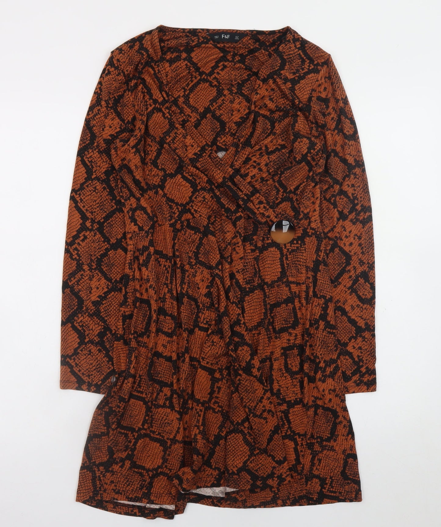 Womens UK Size 12 F&F Wrap Dress
