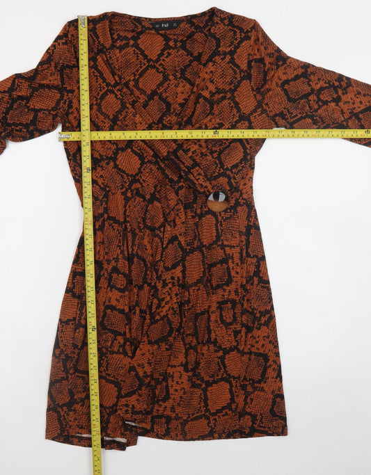 Womens UK Size 12 F&F Wrap Dress