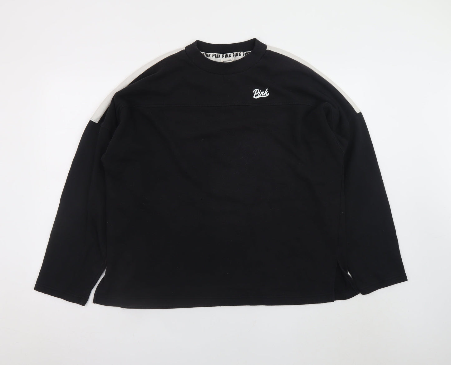 Womens UK Size L Victoria's Secret Black Pullover Sweatshirt