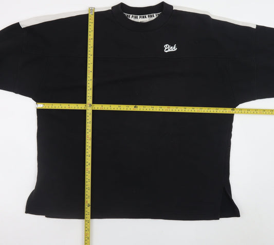 Womens UK Size L Victoria's Secret Black Pullover Sweatshirt