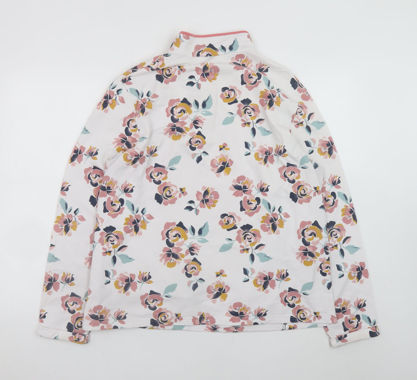 Womens UK Size L Damart Multicoloured Henley Sweatshirt