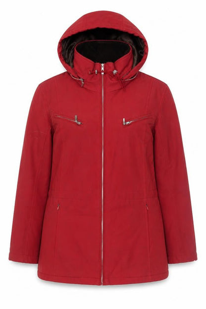 Womens UK Size M Weatherproof Red Parka Coat