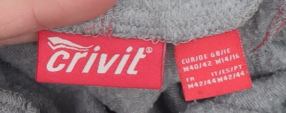 Womens UK Size 14/16 Crivit Grey Pullover Hoodie