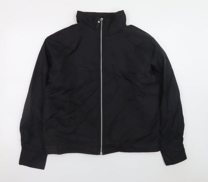 Womens UK Size L ELLE SPORTS Black Basic Jacket
