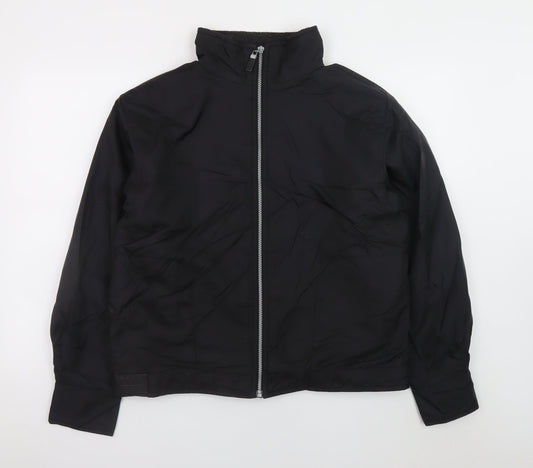 Womens UK Size L ELLE SPORTS Black Basic Jacket